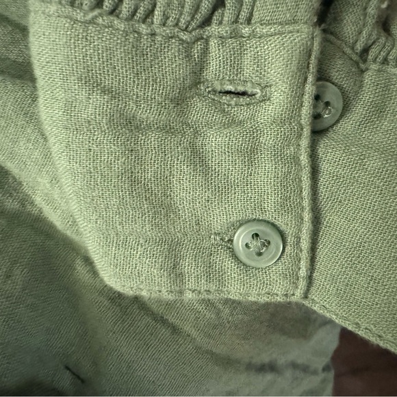 NWT! Sage Green Long-Sleeve Waist-Defined Midi Dress - Size Small (AS IS) - Picture 6 of 6